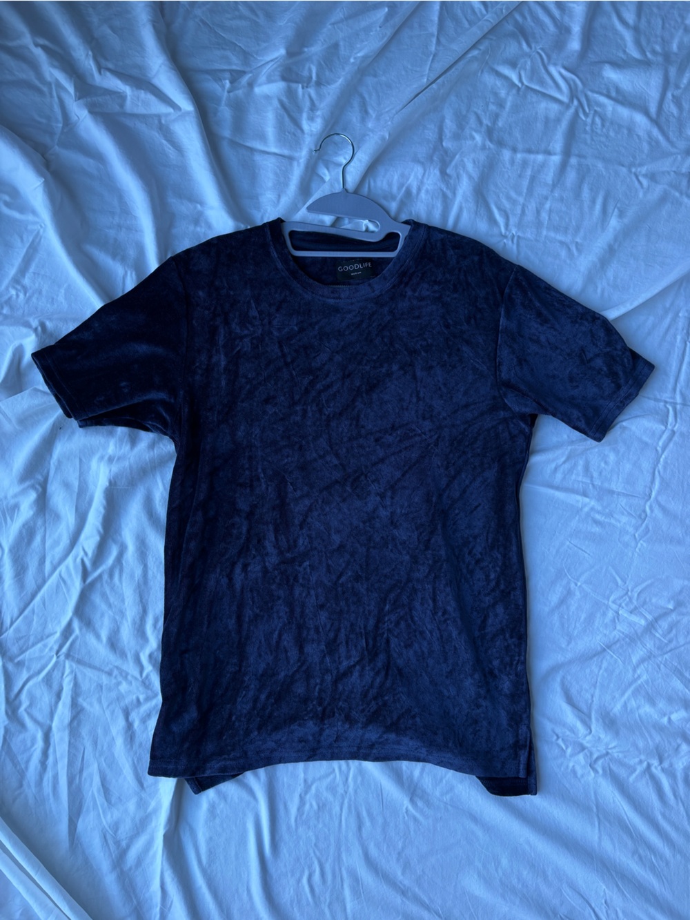 Goodlife Men’s Black Velvet Short-Sleeve Shirt